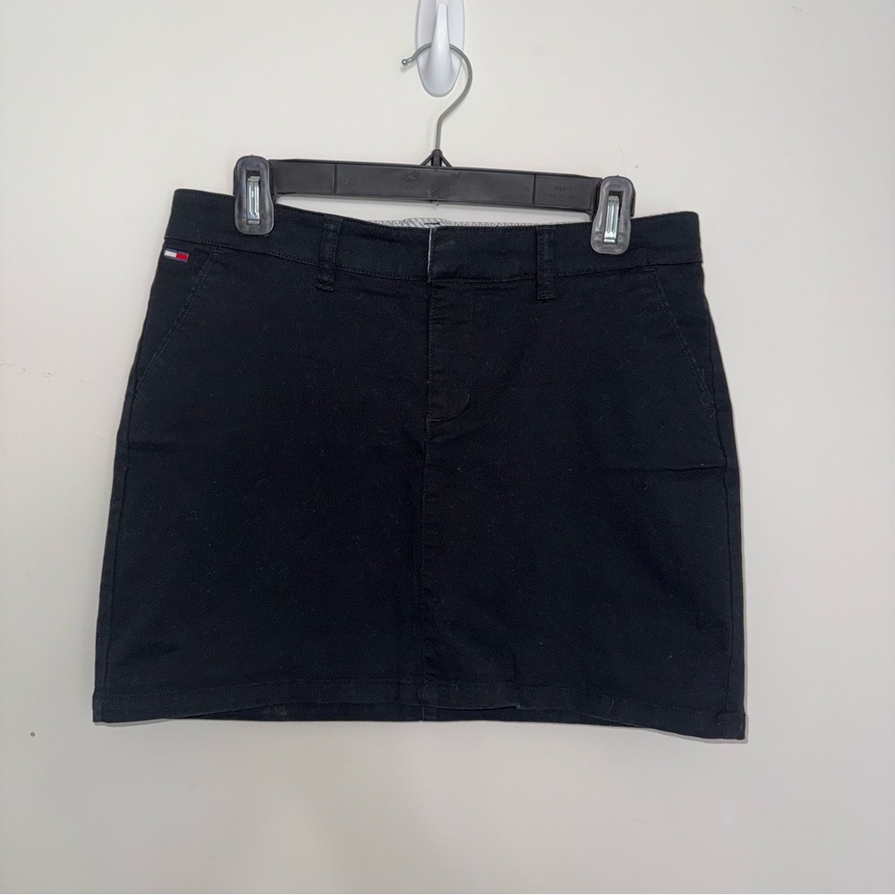 Tommy Hilfiger Tommy Jeans Black Pencil Mini Skirt Size 7